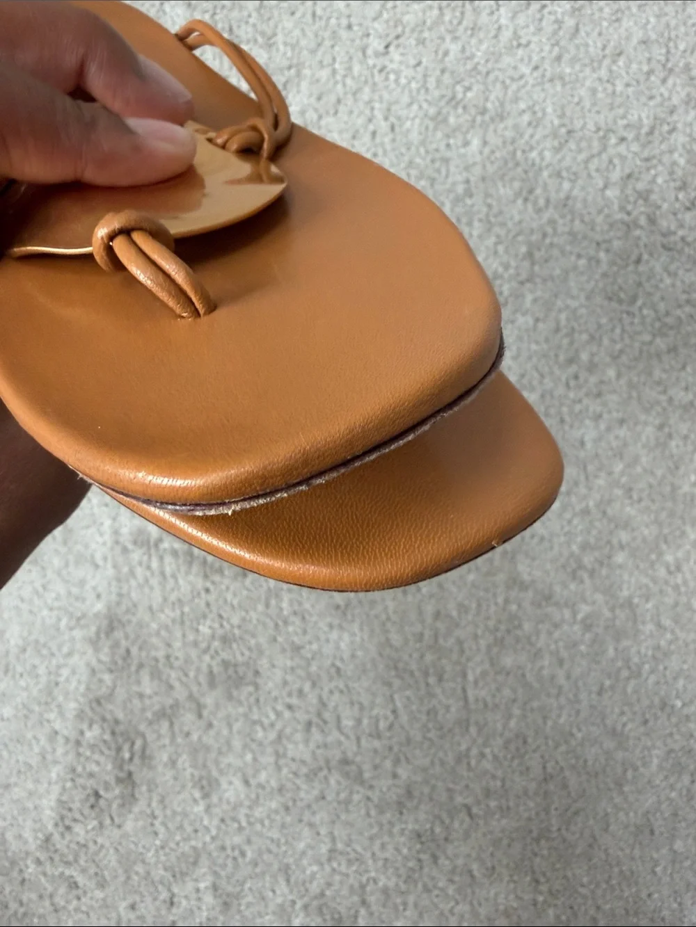 Tory Burch Patos Leather Thong Sandal Size 6